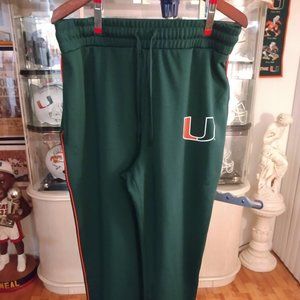 NCAA Miami Hurricanes Men L  Sweat pants W/Pockets